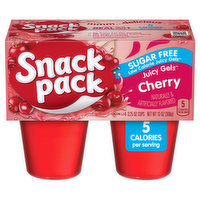 Snack Pack Juicy Gels, Sugar Free, Cherry, 4 Pack