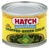 Hatch Green Chiles, Chopped, Fire Roasted, Mild - 4 Ounce