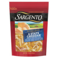 Sargento Cheese, Natural 4 State Cheddar, Traditional Cut