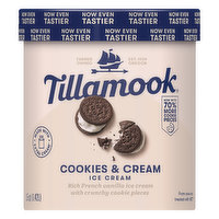 Tillamook Ice Cream, Cookies & Cream - 1.5 Quart 