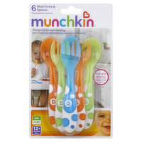 Munchkin Forks & Spoons, Multi, 12+ Months - 6 Each 