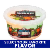 Blue Bell Sherbet Quart, Assorted Flavors - 1 Quart