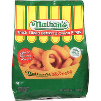 Nathan's Onion Rings, Battered, Thick Sliced