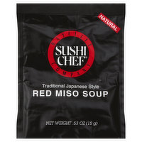 Sushi Chef Miso Soup, Red, Traditional Japanese Style