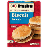 Jimmy Dean Sandwiches, Biscuit, Sausage, Snack Size