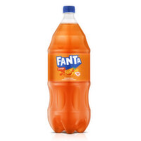 Fanta Orange Soda Fruit Flavored Soft Drink, 2 liter - 2 Litre 