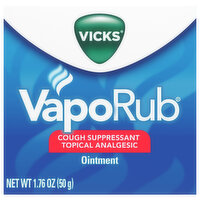 Vicks Cough Suppressant, Topical Analgesic, Ointment - 1.76 Ounce 