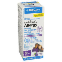 Topcare Children's Indoor & Outdoor Allergy Non-Drowsy Oral Solution, Grape - 5 Milligram 