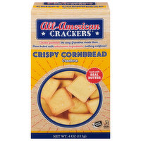 All-American Crackers Crackers, Crispy Cornbread - 4 Ounce 