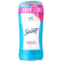 Secret Antiperspirant / Deodorant, Powder Fresh, 24 Hr Invisible Solid - 2 Each 