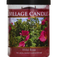 Village Candle Candle, Wild Rose, Glass Cylinder - 1 Each 