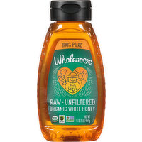 Wholesome White Honey, Organic, Raw + Unfiltered