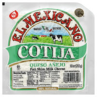 El Mexicano Cheese, Part Skim Milk, Cotija - 10 Ounce 