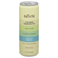SkinTe Collagen Sparkling Tea, Hibiscus Vanilla - 12 Fluid ounce 