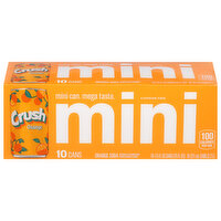 Crush Soda, Caffeine Free, Orange, Mini - 10 Each 