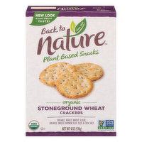 Back To Nature Organic Stoneground Wheat Crackers - 6 Ounce
