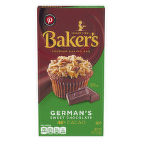 Baker's Baking Bar, Premium, German's Sweet Chocolate, 48% Cacao