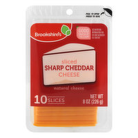 Brookshire's Cheese, Sharp Cheddar, Sliced - 10 Each 