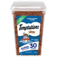 Temptations Treats for Cats, Savory Salmon, Super Value Size - 30 Ounce 