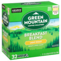 Green Mountain Coffee Roasters Coffee, 100%  Arabica, Light Roast, Breakfast Blend, K-Cup Pods