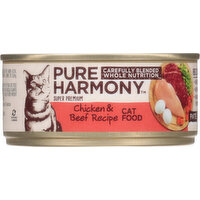 Pure Harmony Cat Food, Chicken & Beef Recipe, Super Premium, Pate - 5.5 Ounce 