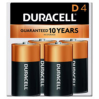 Duracell Batteries, Alkaline, D, 4 Pack - 4 Each