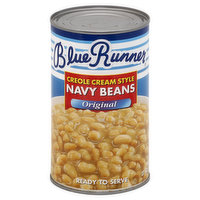 Blue Runner Navy Beans, Creole Cream Style, Original - 27 Ounce 