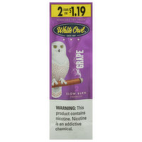 White Owl Cigarillos, Grape - 2 Each 