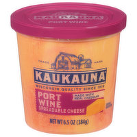 Kaukauna Spreadable Cheese, Port Wine - 6.5 Ounce 