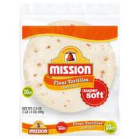 Mission Tortillas, Flour, Soft Taco - 10 Each 
