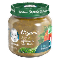 Gerber Organic Apple Spinach with Kale Baby Food - 4 Ounce 