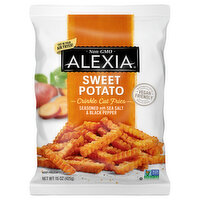 Alexia Fries, Crinkle Cut, Sweet Potato, Sea Salt & Black Pepper - 15 Ounce 