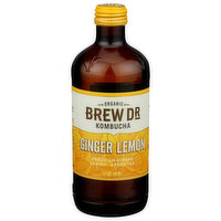 Brew Dr. Kombucha Kombucha, Organic, Ginger Lemon - 14 Fluid ounce 