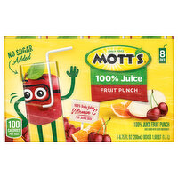 Mott's 100% Juice, Fruit Punch, 8 Pack - 8 Each 