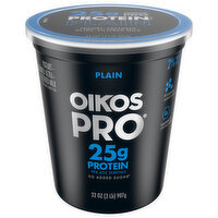 Oikos Yogurt, Cultured, Ultra-Filtered Milk, Plain - 32 Ounce 