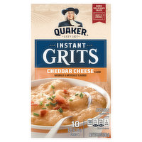 Quaker Instant Grits, Cheddar Cheese Flavor - 10 Each