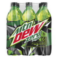 Mountain Dew Soda, Zero Sugar, 6 Pack - 6 Each 