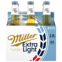 Miller Beer, Extra Light - 6 Each 