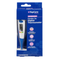 TopCare Thermometer, Digital, Flexible Tip, 10-Second - 1 Each 