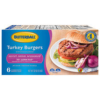 Butterball Everyday Sweet Onion Seasoned Turkey Burgers - 32 Ounce 