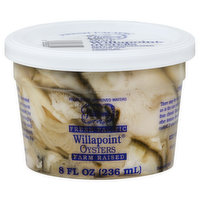 Hiltons Oysters, Willapoint, Small - 8 Ounce