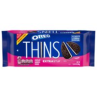 OREO Thins Extra Stuf Chocolate Sandwich Cookies, Family Size, 12.33 oz - 12.33 Ounce 