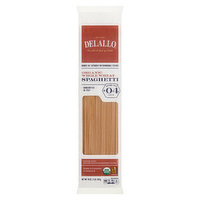 Delallo Spaghetti, Organic, Whole Wheat, No. 04 Cut