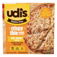 Udi's Pizza, Gluten Free, Crispy Thin Crust, Four Cheese - 17.53 Ounce 
