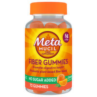 Metamucil Fiber Gummies, Orange - 72 Each 