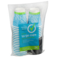 Simply Done To-Go Cups With Re-Closable Lids - 12 Fluid ounce 