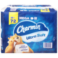 Charmin Bathroom Tissue, Mega Rolls, 2-Ply - 3 Each
