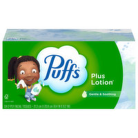 Puffs Facial Tissues, 2-Ply - 124 Each 