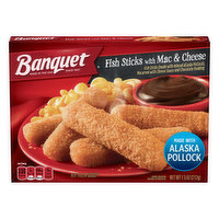 Banquet Fish Sticks with Mac & Cheese - 7.5 Ounce 