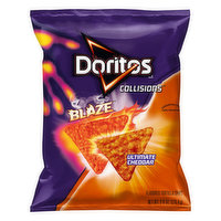 Doritos Tortilla Chips, Blaze, Ultimate Cheddar Flavored